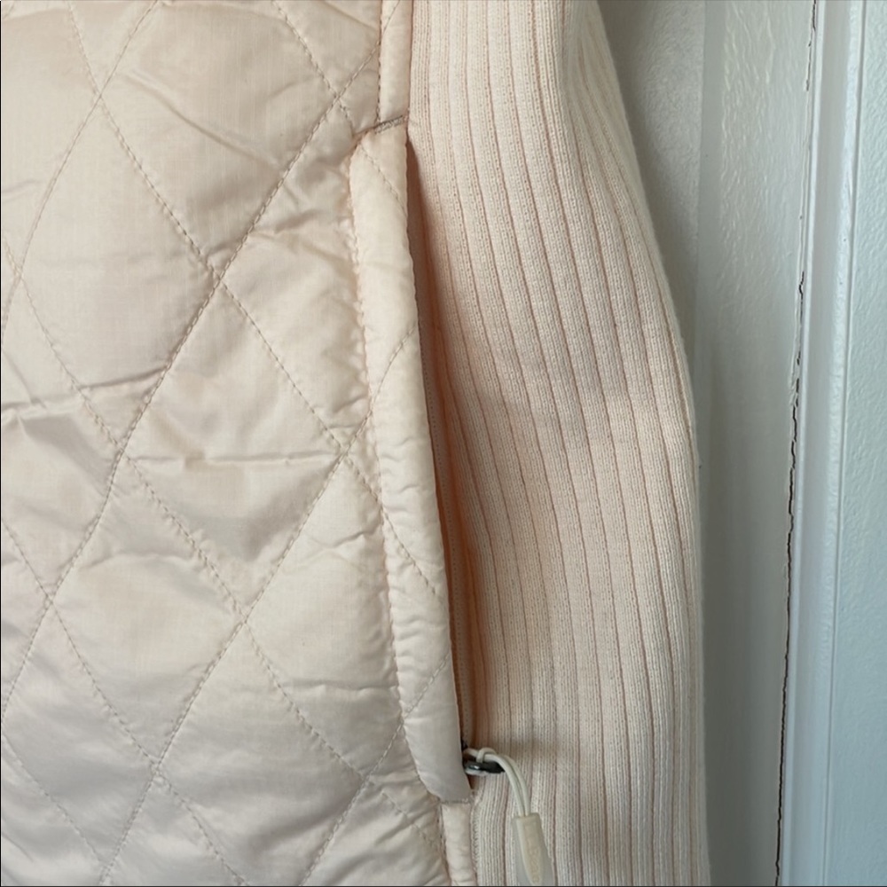L.L. BEAN vest size S peach yellow fleece lined womens - Picture 6 of 8